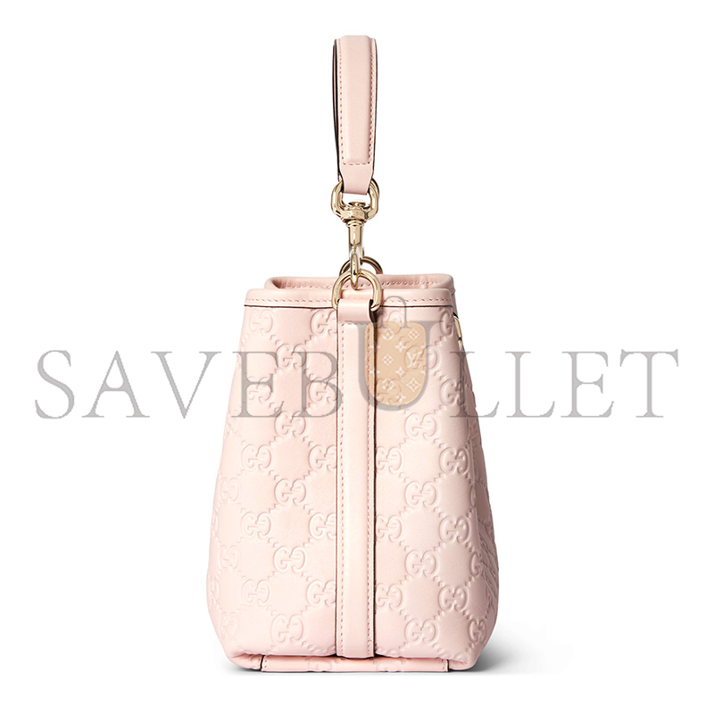GUCCI GG EMBLEM SMALL BUCKET BAG 815118 (19*18*11cm)
